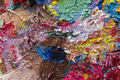 Palette with colorful mixed oil-paints texture - PhotoDune Item for Sale