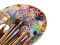 Art palette with colorful paint strokes, isolated - PhotoDune Item for Sale