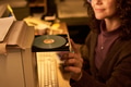 Caucasian Woman Inserting Disc into Computer Optical Drive - PhotoDune Item for Sale