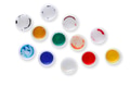 Artist workplace, set of color paints on white - PhotoDune Item for Sale