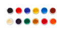 Artist workplace, set of color paints on white - PhotoDune Item for Sale
