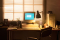 Vintage Desktop Computer Setup Displaying Classic Operating System in Office - PhotoDune Item for Sale