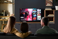 Family Watching Streaming Service Together in Modern Living Room - PhotoDune Item for Sale