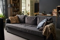 Empty Modern Living Room Featuring Comfortable Sofa and Cozy Home Decor - PhotoDune Item for Sale