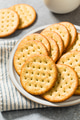 Organic Whole Wheat Round Crackers - PhotoDune Item for Sale