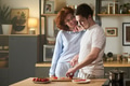 Young Couple Preparing Breakfast Together in Modern Kitchen - PhotoDune Item for Sale