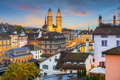 Zurich, Switzerland Skyline at Twilight - PhotoDune Item for Sale