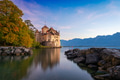 Lake Geneva, Switzerland with the Castle - PhotoDune Item for Sale