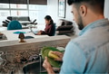 Business Woman Working At Home And Husband Doing Chores - PhotoDune Item for Sale