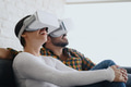 Young Couple Playing With Virtual Reality - PhotoDune Item for Sale