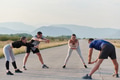 Diverse Group of Athletes Prepare Together for a Run - PhotoDune Item for Sale