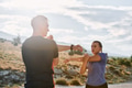 Couple Stretching After Intense Morning Run - PhotoDune Item for Sale