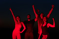 Late-Night Triumph: Group of Friends Celebrate Marathon Success. - PhotoDune Item for Sale