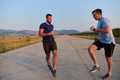 Marathon Partners: Two Athletic Friends Training Together for Upcoming Competition. - PhotoDune Item for Sale