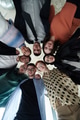A diverse group of business professionals standing together in a powerful, united pose, captured - PhotoDune Item for Sale