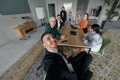 A group of business professionals taking a selfie during a break in an office meeting, capturing a - PhotoDune Item for Sale