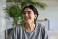 A close up portrait of a young businesswoman engaged in a professional meeting, confidently - PhotoDune Item for Sale