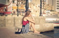 Woman sitting outdoor - PhotoDune Item for Sale