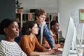Collaborating in Modern Office with Focus on Teamwork - PhotoDune Item for Sale