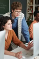 Collaborating on Project in Modern Office Setting - PhotoDune Item for Sale