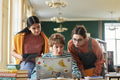Collaborating on Group Project in Classroom Setting - PhotoDune Item for Sale