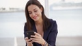 Businesswoman Using Smartphone Near the Ocean - PhotoDune Item for Sale