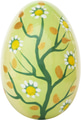 Green Easter egg with white daisies and tree branch designs - PhotoDune Item for Sale