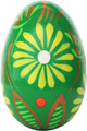 Green Easter egg featuring yellow floral design - PhotoDune Item for Sale