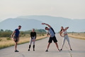 Diverse Group of Athletes Prepare Together for a Run - PhotoDune Item for Sale