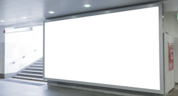 Blank billboards